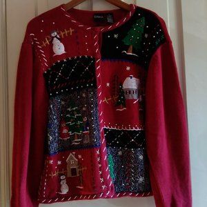 "Lovely" Christmas Sweater by Erika XL